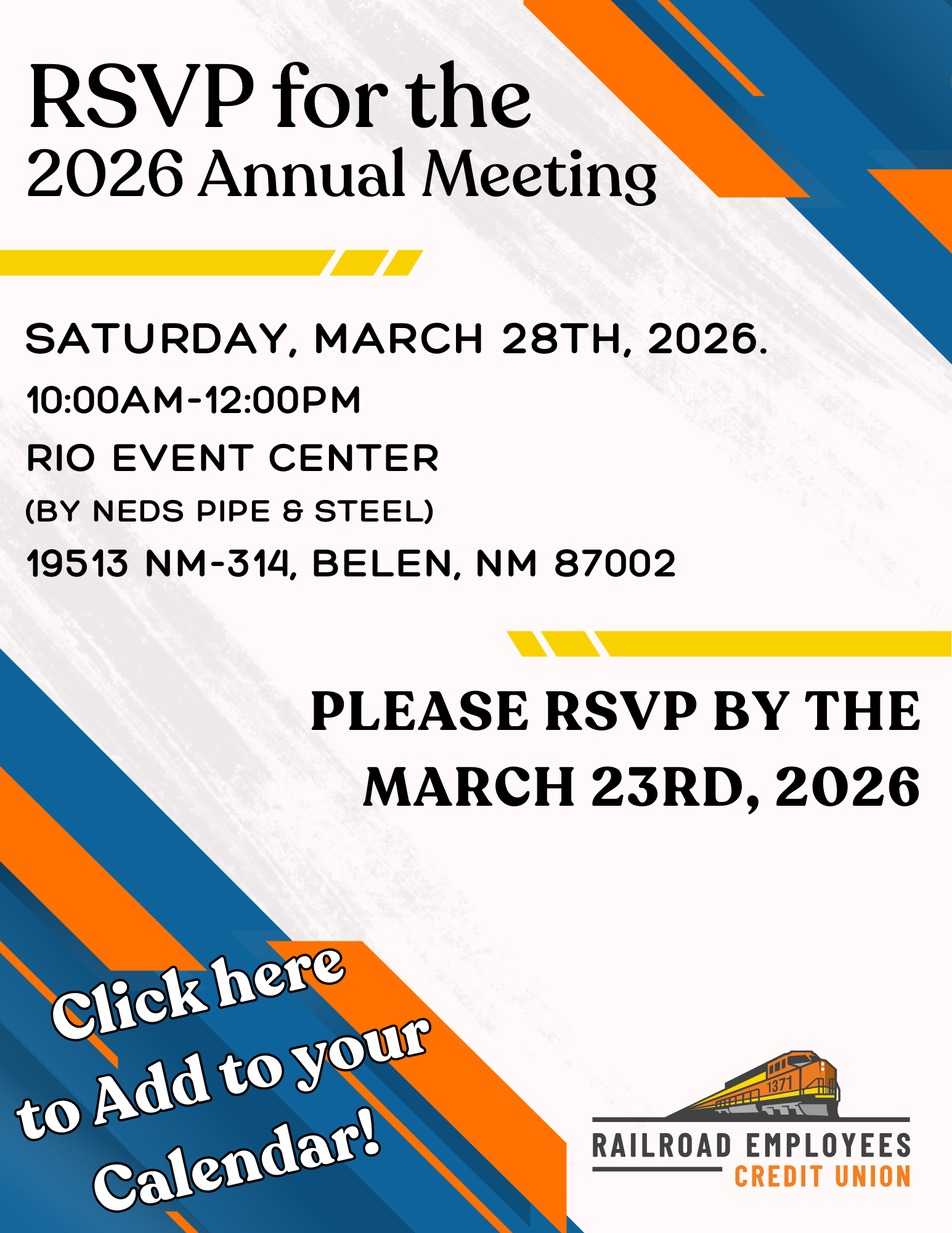 RECU Annual Meeting rsvp page